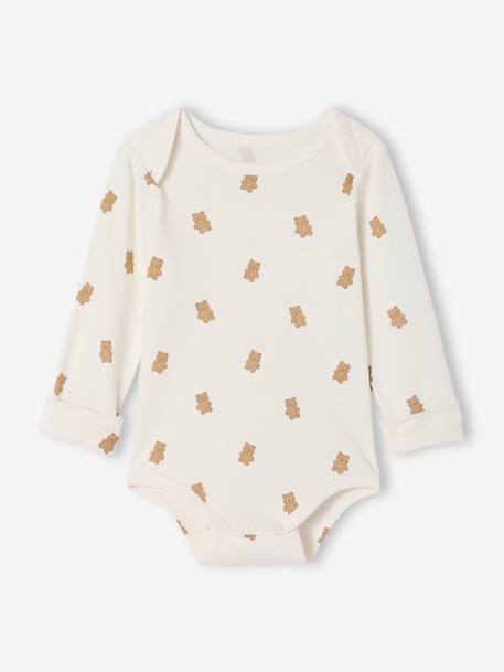 Lot de 5 bodies naissance évolutifs écru - vertbaudet enfant 