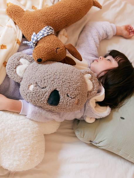 Coussin koala en sherpa gris - vertbaudet enfant 