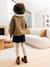 Gilet fille en maille mousseuse camel+olive - vertbaudet enfant 