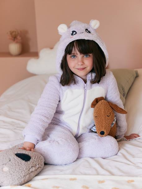 Surpyjama fille sherpa Kawaii lilas - vertbaudet enfant 