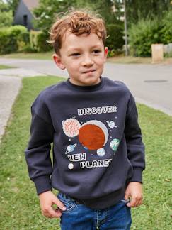 Garçon-Pull, gilet, sweat-Sweat Planètes Sequins Garçon