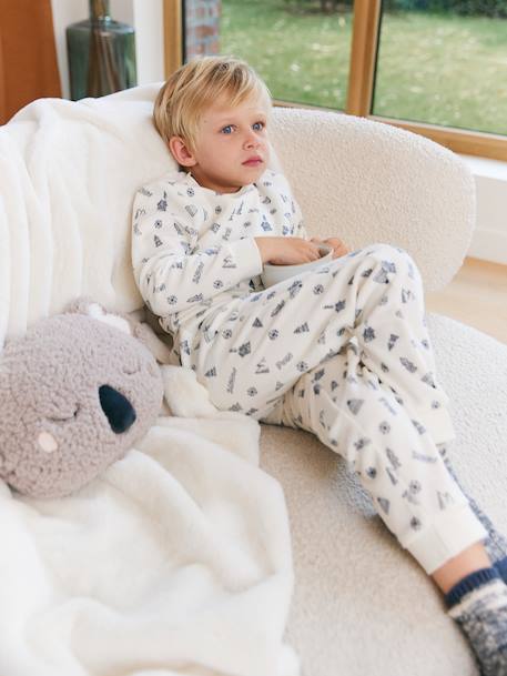 Lot de 2 pyjamas garçon velours snow vert - vertbaudet enfant 