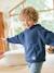 Sweat à capuche en polaire garçon bleu ardoise - vertbaudet enfant 
