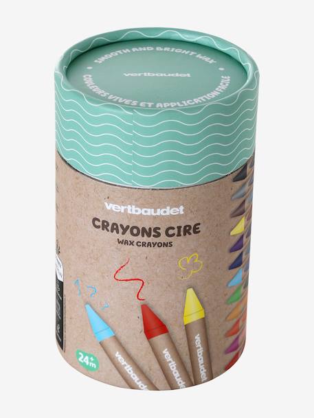 Doos met 24 waskrijtjes meerkleurig - vertbaudet enfant 