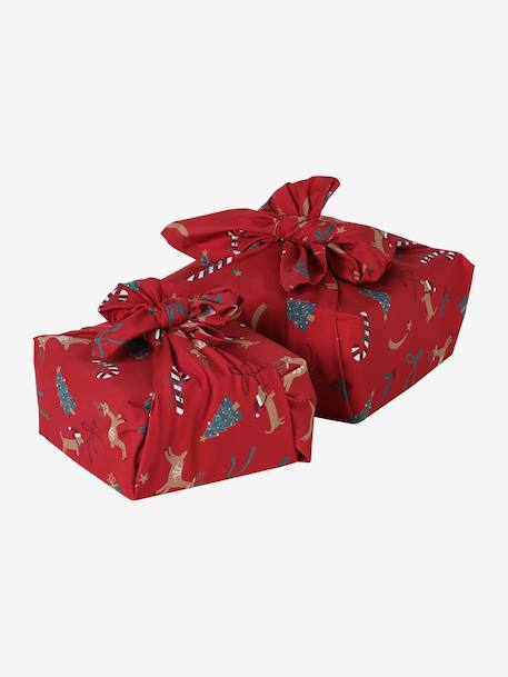 Set van 2 furoshiki rood - vertbaudet enfant 