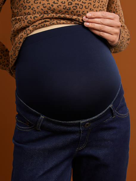 Jean de grossesse droit bandeau Seamless denim bleached+denim brut+stone - vertbaudet enfant 