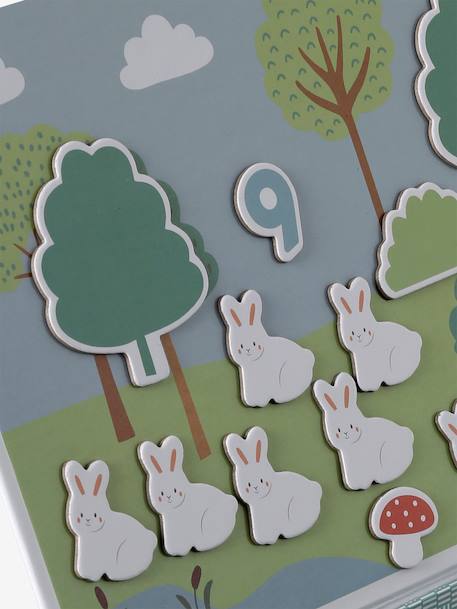 Jeu des chiffres magnétiques GREEN FOREST vert - vertbaudet enfant 