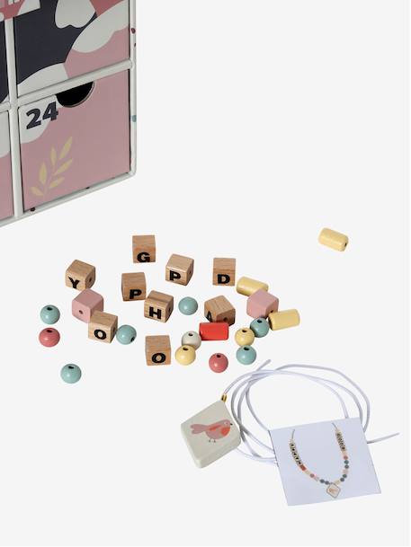 Adventskalender met FSC® houten speelgoed blauw+ecru+hout - vertbaudet enfant 