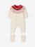 2-delige babyset met tricot babypakje + sokken in thema Kerst ecru - vertbaudet enfant 