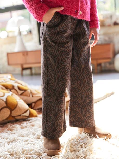 Fille-Pantalon-Pantalon fille large imprimé 