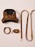 Hondenwandeling set: harnas + riem + halsband koffie - vertbaudet enfant 