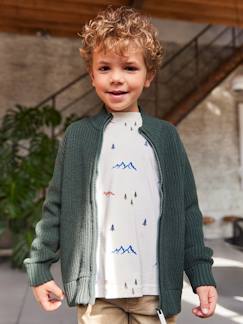 -Vestje met opstaande kraag en lange mouwen voor jongens 