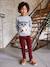 Pantalon slim velours garçon bordeaux+CAMEL - vertbaudet enfant 