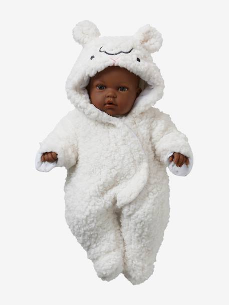 Combi-pilote en sherpa pour poupon blanc - vertbaudet enfant 