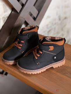Schoenen-Jongen schoenen 23-38-Synthetische jongens boots met elastische veters en klittenband collectie kleuterschool 
