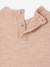 Gebreide trui baby sweater met strik in volume roze (poederkleur) - vertbaudet enfant 
