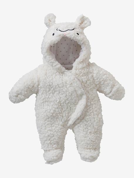 Combi-pilote en sherpa pour poupon blanc - vertbaudet enfant 