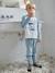 Lot 2 pyjamas garçon velours animaux polaires bleu ciel - vertbaudet enfant 