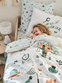 Linge de maison et décoration-Linge de lit enfant-Parure housse de couette + taie d'oreiller enfant MA CABANE