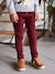 Pantalon slim velours garçon bordeaux+CAMEL - vertbaudet enfant 