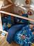 JUNGLE NIGHT kinderset dekbedovertrek + kussensloop blauw/meerkleurig - vertbaudet enfant 
