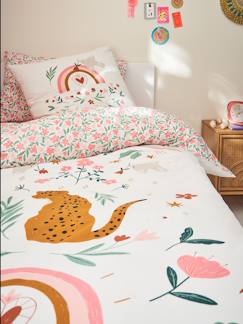 Linge de maison et décoration-Parure housse de couette enfant et taie d'oreiller LATINO VIBES, avec coton recyclé