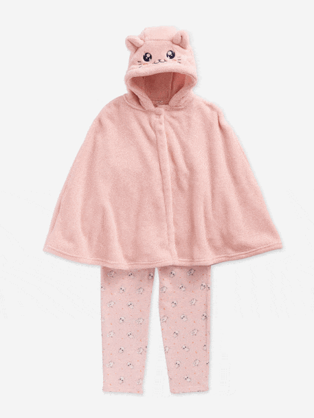 Pyjama déguisement fille Chat rose pâle - vertbaudet enfant 