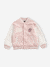 Blouson bombers Rolling Stones fille rose pâle - vertbaudet enfant 
