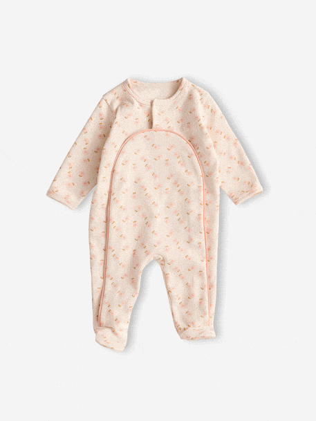 Babyslaappakje voor pasgeborenen van fleece ecru - vertbaudet enfant 