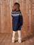 Robe jacquard en tricot fille écru+marine - vertbaudet enfant 