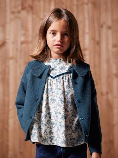 -Gilet col fantaisie ajouré fille