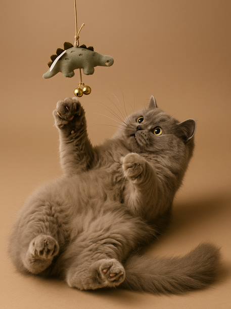 Jouet pour chat canne à pêche Dinosaures vert - vertbaudet enfant 