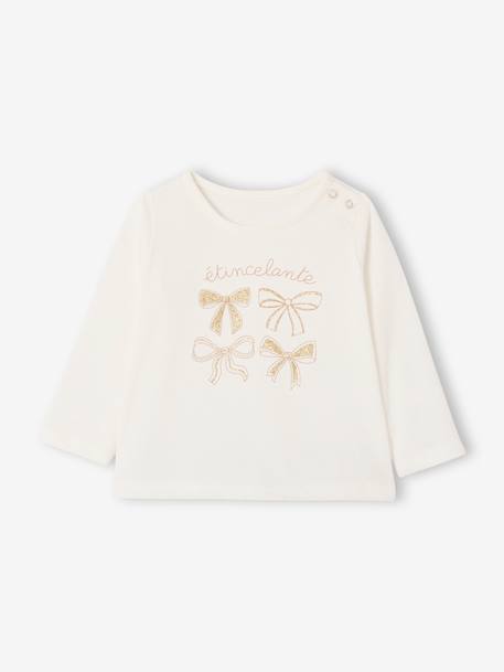 Ensemble bébé fille t-shirt jupon glitter noir - vertbaudet enfant 