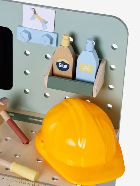 Etabli de bricolage avec accessoires en bois FSC® vert - vertbaudet enfant 