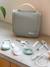 Trousse de toilette et 10 accessoires beige+vert sauge - vertbaudet enfant 