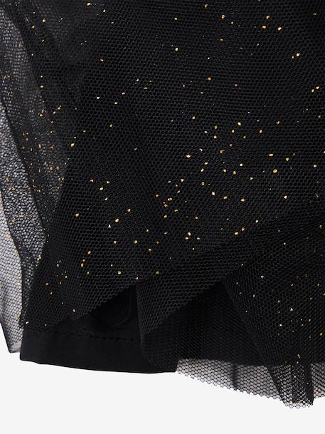 Ensemble bébé fille t-shirt jupon glitter noir - vertbaudet enfant 