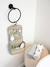 Trousse de toilette et 10 accessoires beige+vert sauge - vertbaudet enfant 