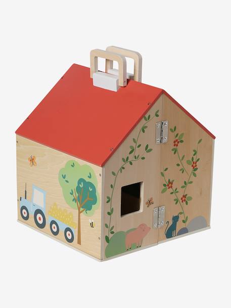 Ferme avec accessoires en bois FSC® rouge - vertbaudet enfant 