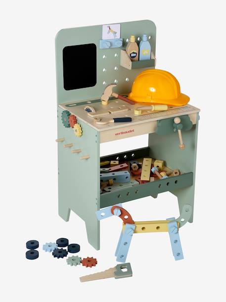 Etabli de bricolage avec accessoires en bois FSC® vert - vertbaudet enfant 