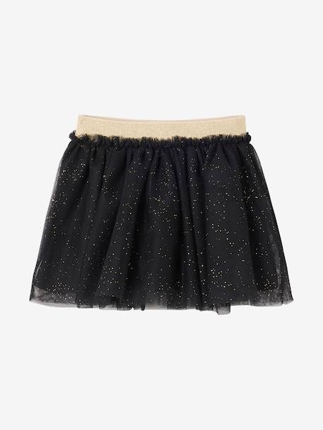 Ensemble bébé fille t-shirt jupon glitter noir - vertbaudet enfant 