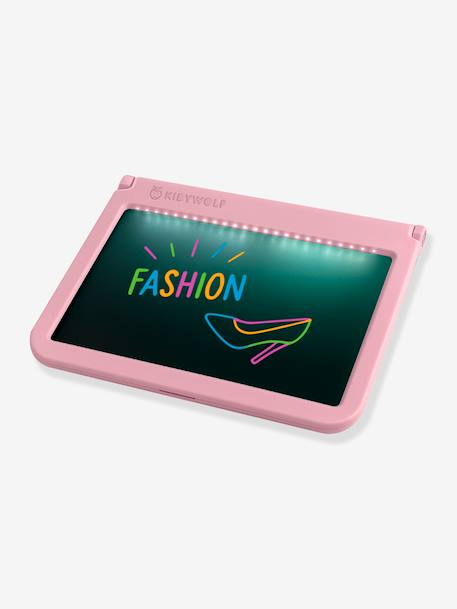 KIDYDRAW-PRO - Mobiele lichttafel - KIDYWOLF kaki+rozen - vertbaudet enfant 