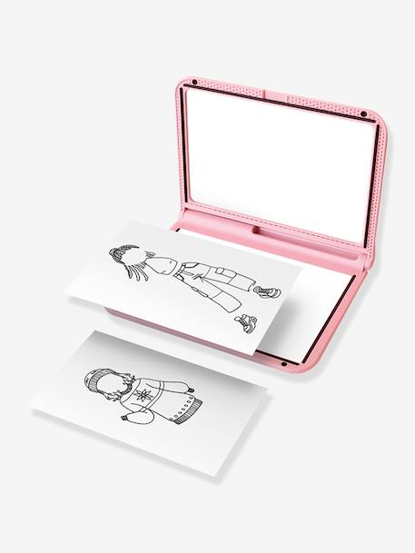 KIDYDRAW-PRO - Table lumineuse nomade - kaki+rose - vertbaudet enfant 