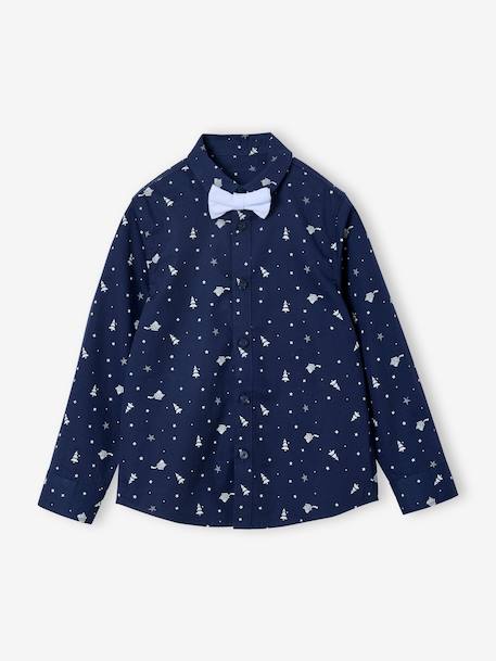 Garçon-Coffret cadeau chemise noël et noeud papillon garçon