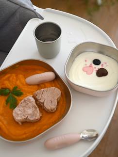 Verzorging-Baby eet en drinkt-Eetservies-3-delige lunchbox van roestvrij staal BEABA