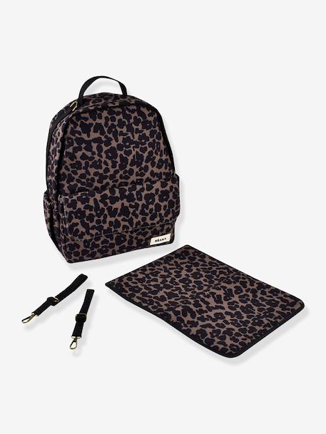 Luiertas rugzak Tokyo beige, bedrukt+bruin, bedrukt+jeansblauw+kaki+okergeel - vertbaudet enfant 