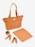 Madrid tote bag beige, bedrukt+bruin, bedrukt+jeansblauw+okergeel - vertbaudet enfant 
