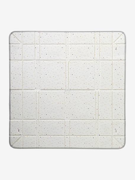 Omkeerbaar en opvouwbaar tapijt met ballen beige+groen - vertbaudet enfant 