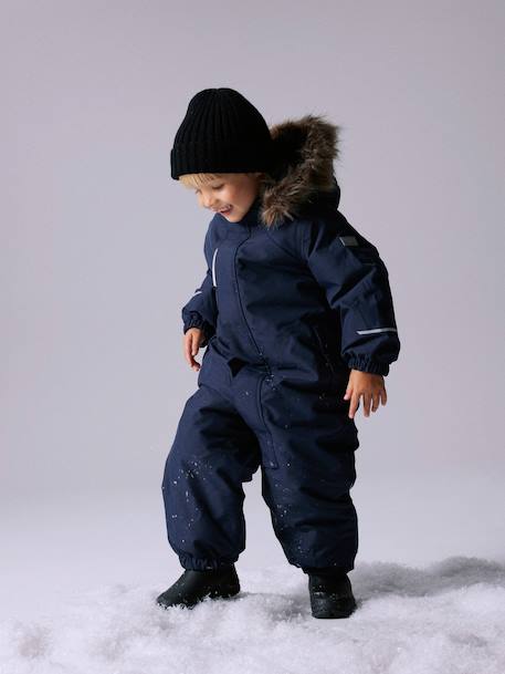 Combinaison de neige doublée polaire enfant NAME IT bleu foncé - vertbaudet enfant 