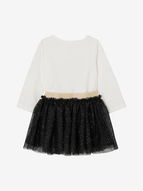 Ensemble bébé fille t-shirt jupon glitter noir - vertbaudet enfant 