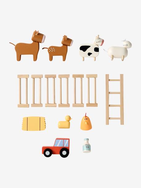 Ferme avec accessoires en bois FSC® rouge - vertbaudet enfant 